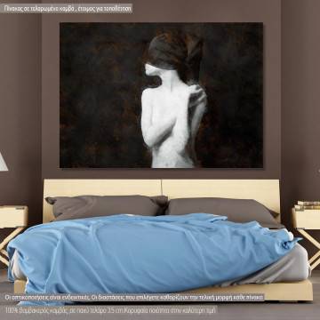 Canvas print Close your eyes painting