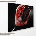 Canvas print Pouring wine, side