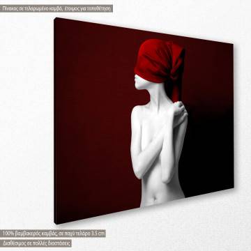 Canvas print Close your eyes red 2