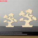 Wooden Bonsai tree decorative figure