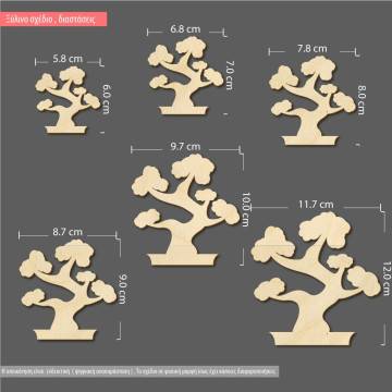 Wooden Bonsai tree decorative figure 2