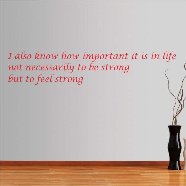 Αυτοκόλλητο τοίχου φράσεις. I also know...