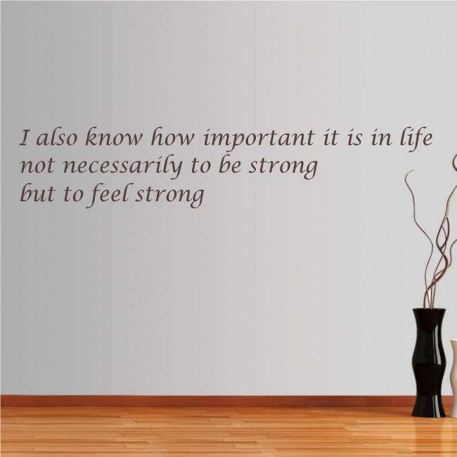 Wall stickers phrases. I also know...