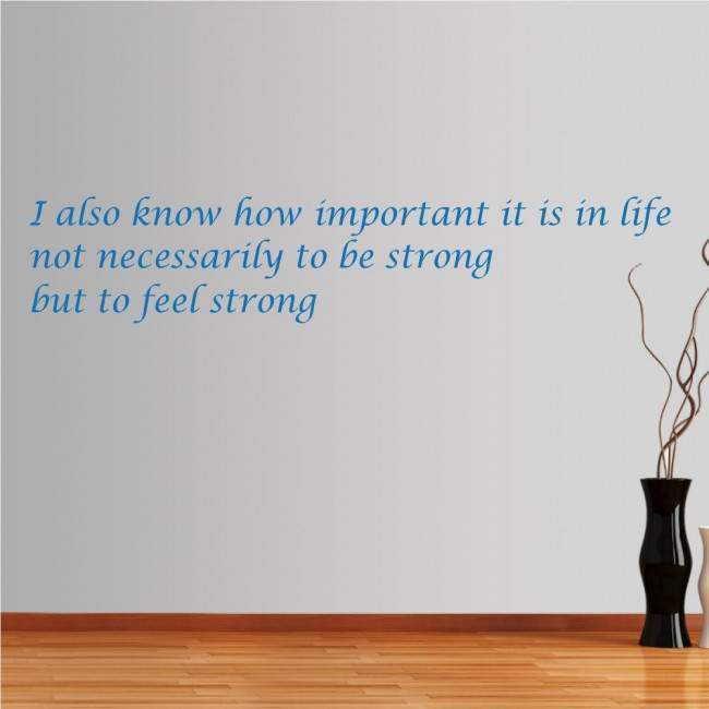 Wall stickers phrases. I also know...