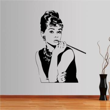 Αυτοκόλλητο τοίχου Audrey Hepburn