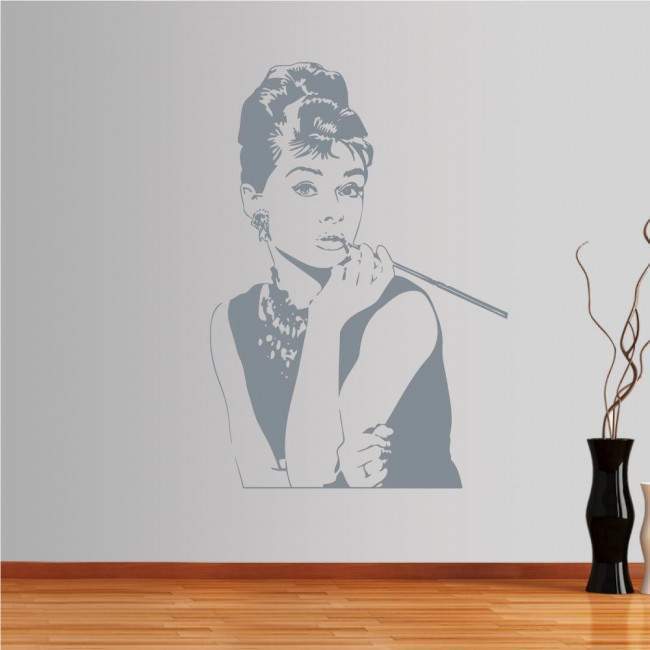 Αυτοκόλλητο τοίχου Audrey Hepburn