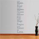 Wall stickers phrases. In this house 3