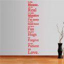 Wall stickers phrases. In this house 3