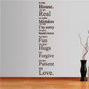 Wall stickers phrases. In this house 3