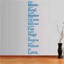 Wall stickers phrases. In this house 3