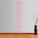 Wall stickers phrases. In this house 3
