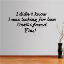 Wall stickers phrases. Looking for love