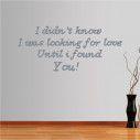 Wall stickers phrases. Looking for love