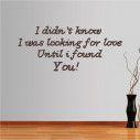 Wall stickers phrases. Looking for love