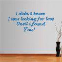 Wall stickers phrases. Looking for love