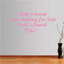 Wall stickers phrases. Looking for love