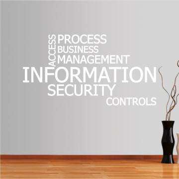 Αυτοκόλλητα τοίχου φράσεις. Information - Security 2