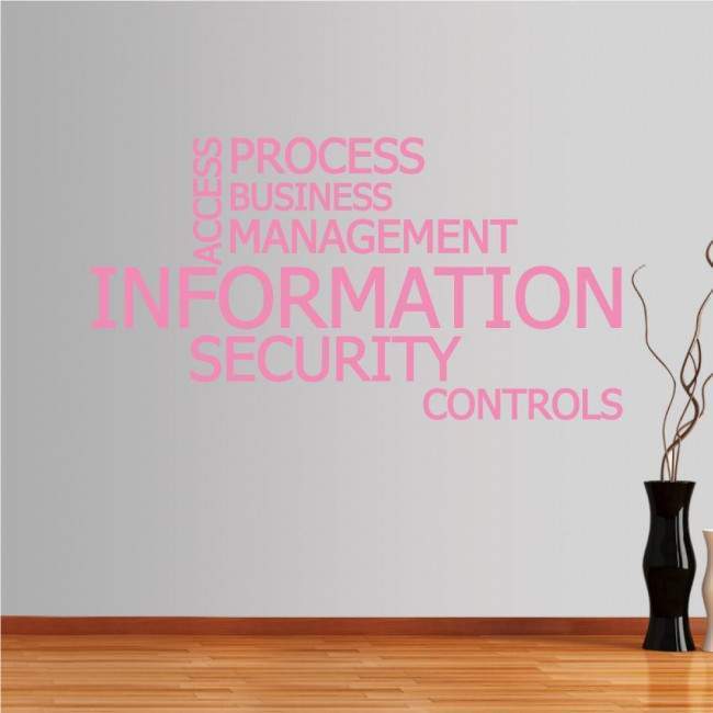 Αυτοκόλλητα τοίχου φράσεις. Information - Security