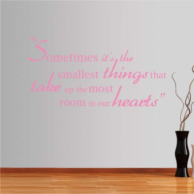 Wall stickers phrases. Some times...