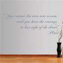 Wall stickers phrases. You cannot discover new oceans... , Plato