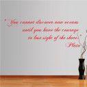 Wall stickers phrases. You cannot discover new oceans... , Plato