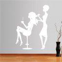 Wall stickers Female figures, hairdresser