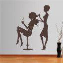 Wall stickers Female figures, hairdresser
