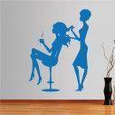 Wall stickers Female figures, hairdresser