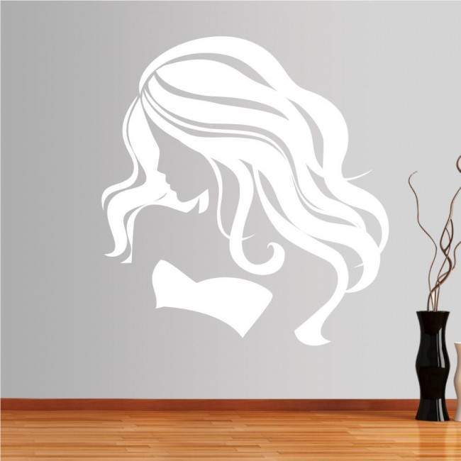 Wall stickers Female figure with long hair