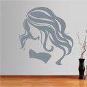 Wall stickers Female figure with long hair