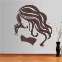 Wall stickers Female figure with long hair