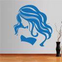 Wall stickers Female figure with long hair