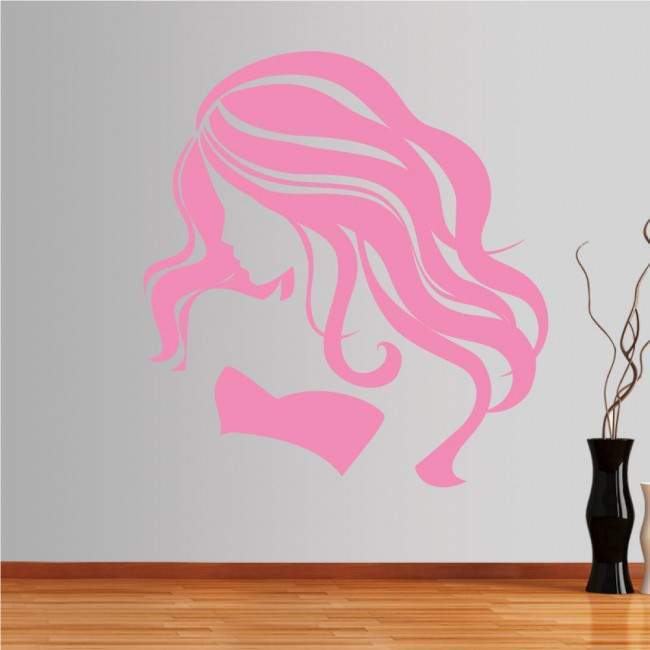 Wall stickers Female figure with long hair