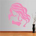 Wall stickers Female figure with long hair