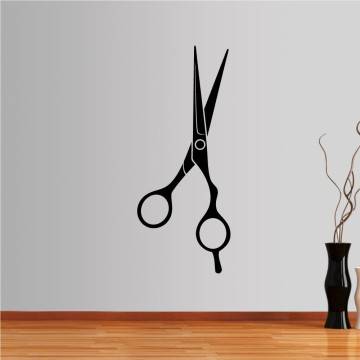 Hair salon scissor wall sticker