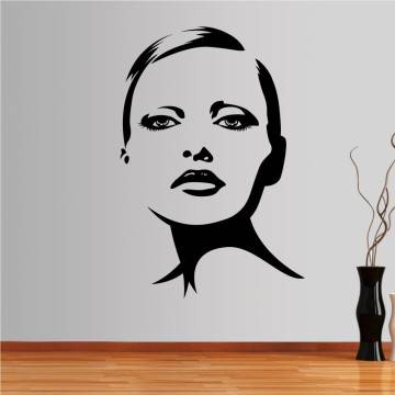 Wall stickers Female face, Face