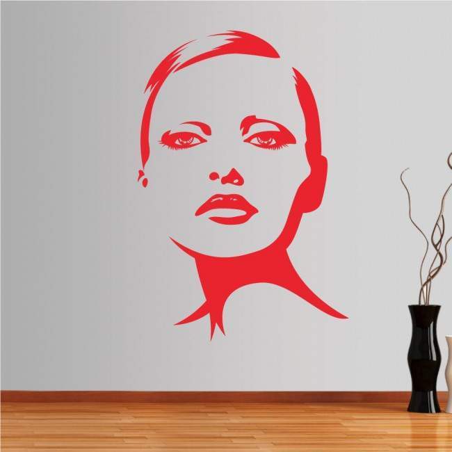 Wall stickers Female face, Face