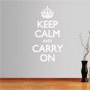 Αυτοκόλλητο τοίχου φράσεις. Keep Calm and carry on