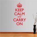 Αυτοκόλλητο τοίχου φράσεις. Keep Calm and carry on