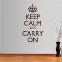 Αυτοκόλλητο τοίχου φράσεις. Keep Calm and carry on