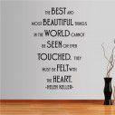 Wall stickers phrases. The best and most beutifull things