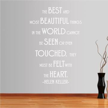 Wall stickers phrases. The best and most beutifull things 2