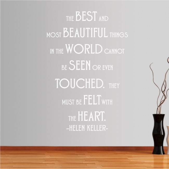 Wall stickers phrases. The best and most beutifull things