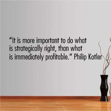 Wall stickers phrases. It is more important to do...