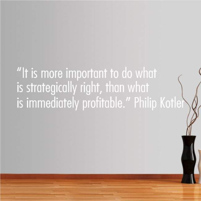 Wall stickers phrases. It is more important to do...