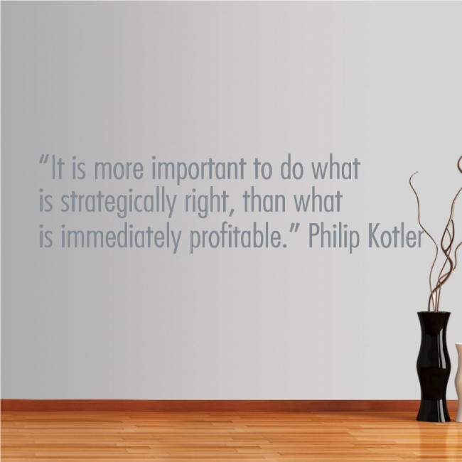 Wall stickers phrases. It is more important to do...