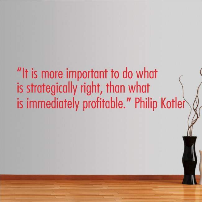 Αυτοκόλλητο τοίχου φράσεις. It is more important to do...