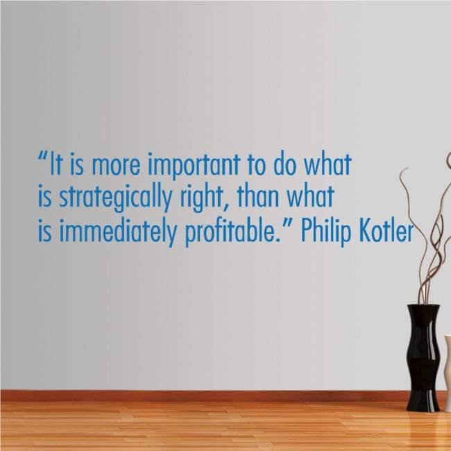 Αυτοκόλλητο τοίχου φράσεις. It is more important to do...