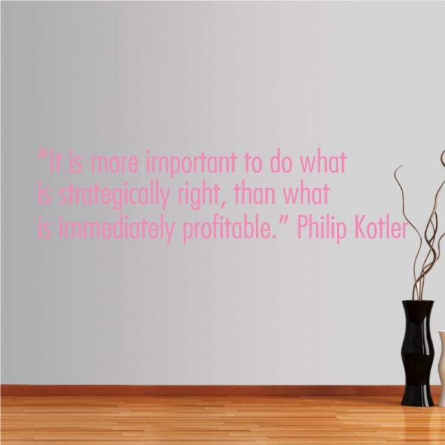 Wall stickers phrases. It is more important to do...