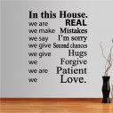 Wall stickers phrases. In this house 4